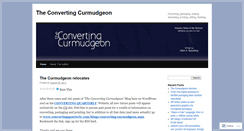 Desktop Screenshot of convertingcurmudgeon.com