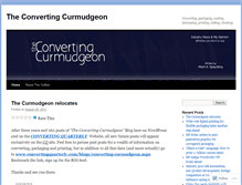 Tablet Screenshot of convertingcurmudgeon.com